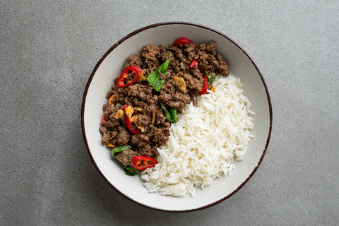 פאד קא פאו בתוספת אורז בסמטי